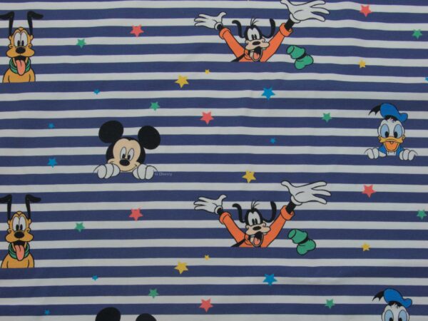 Jersey - Micky Maus & Goofy - Streifen blau 01